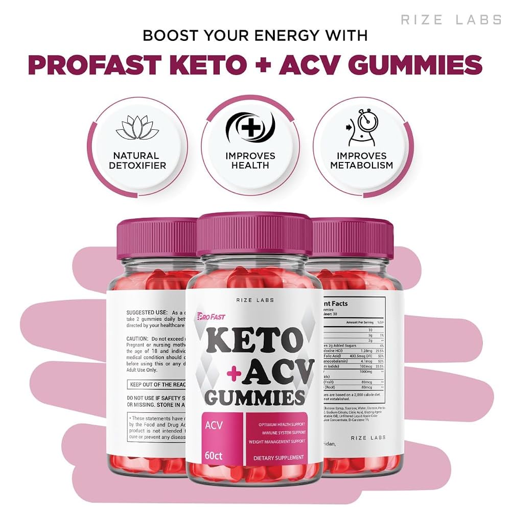 rize labs Pro Fast Keto+ACV Gummies for Weight Loss - 180 Gummies - image 6