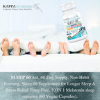KAPPA NUTRITION Sleep 60 Melatonin Sleep Aid - 60 Capsules - image 6
