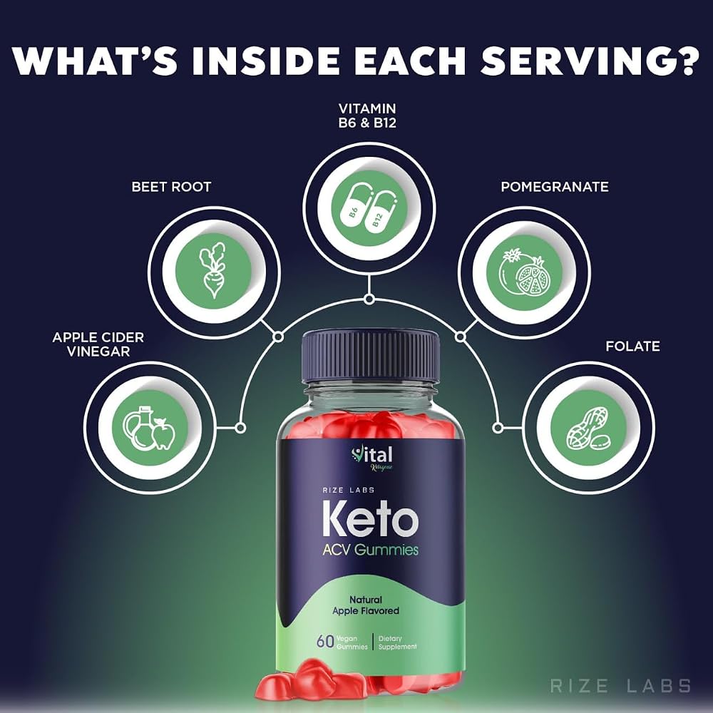 rize labs Vital Ketogenic Keto Gummies for Weight Loss - 120 Gummies - image 4