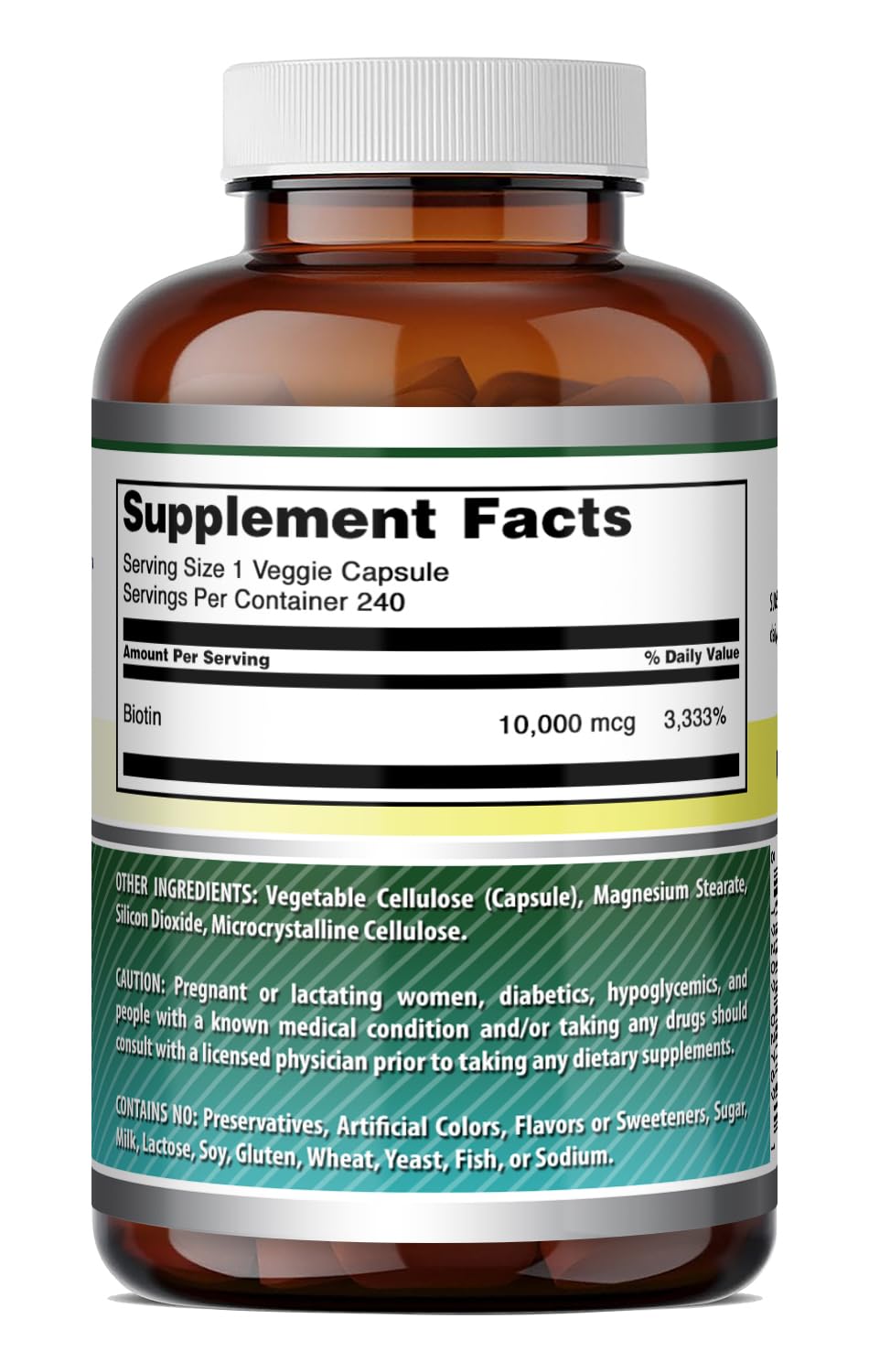 Amazing Formulas Biotin 10000 mcg Veggie Capsules