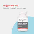 Allergy Research Group Taurine 500 mg Amino Acid - 100 Capsules - image 3
