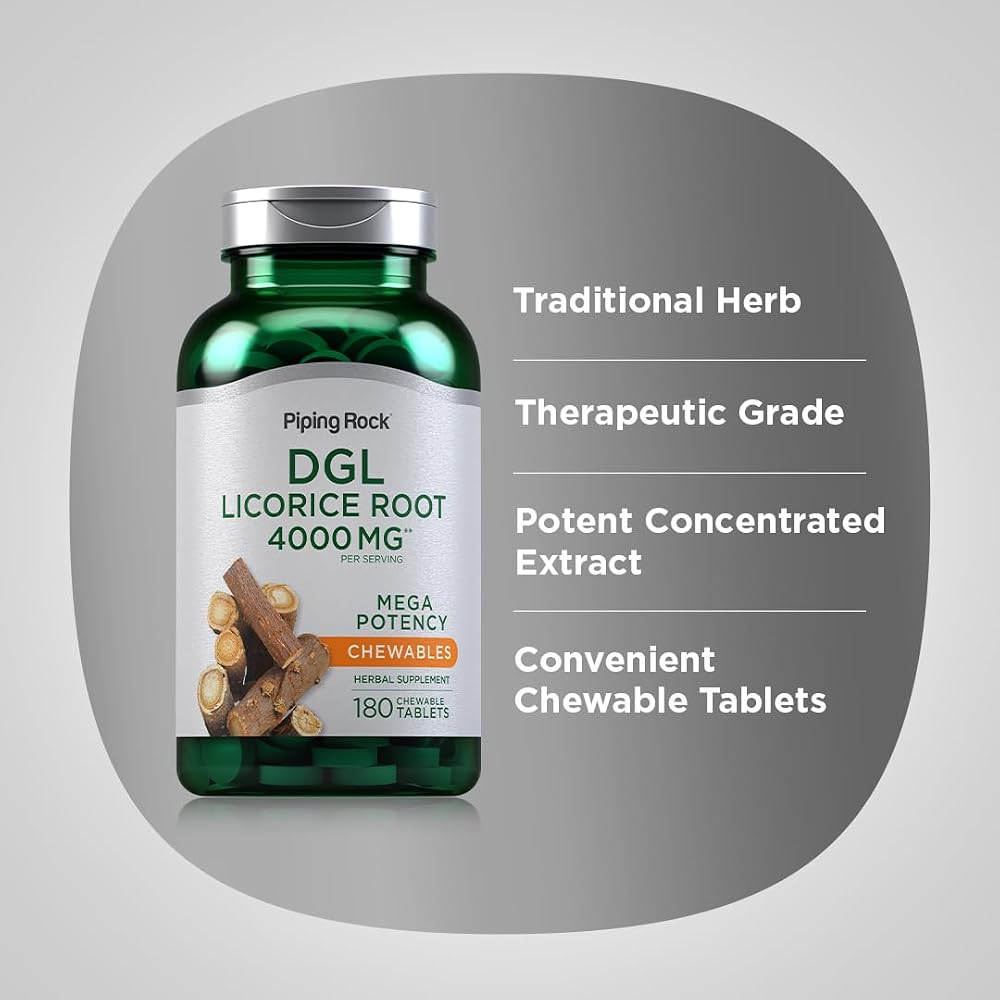 Piping Rock DGL Licorice Chewable Tablets - 180 Count - image 4