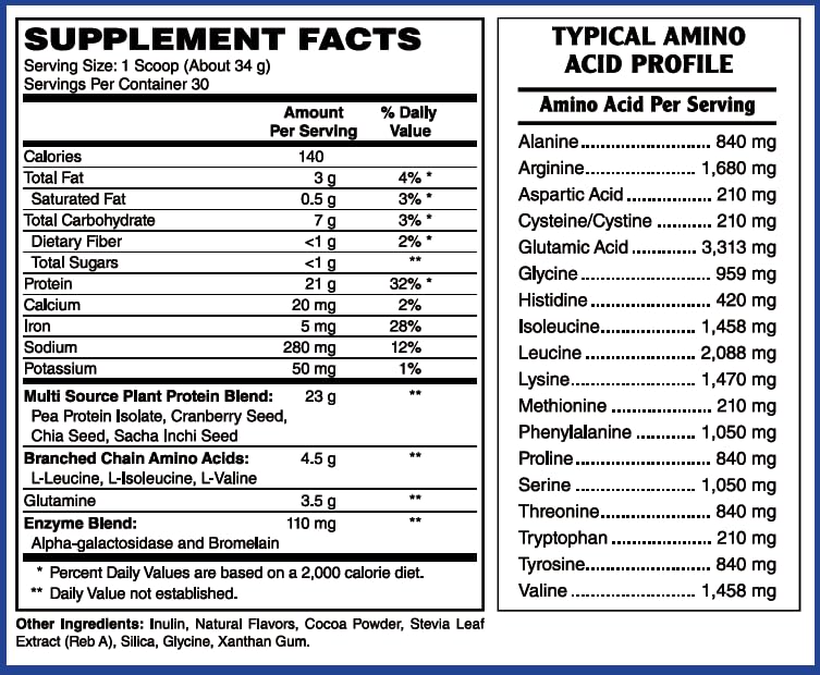 LifeSource Vitamins Plant Protein Chocolate - 2.2 lb - image 3