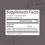 OM Mushroom Superfood Chaga Mushroom Capsules Immune Support - 90 Count - image 5