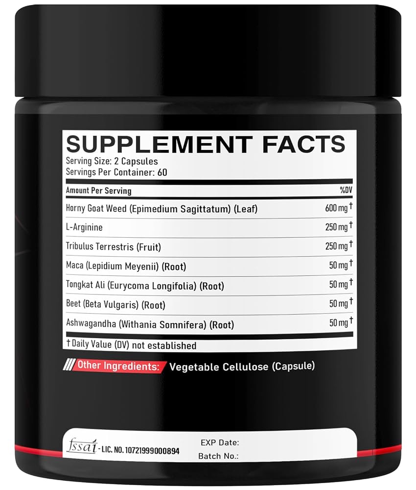 DEDICAD 7-in-1 Ultra Test Support with Tribulus & Maca - 120 Capsules - image 8