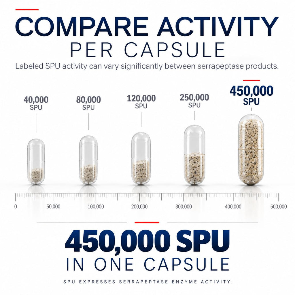 iEnzymes iSerra Advanced Series MAX Serrapeptase 450,000 SPU - 90 Capsules - image 3
