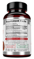 teraherbs Tera Herbs Organic Reishi Mushroom Extract - 60 Vegetarian Capsules - image 4