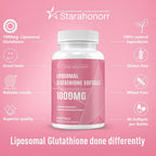 Starahonorr Liposomal Glutathione 1500mg Softgels - 120 Count - image 2