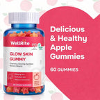 Wellrite Glow Skin Gummy Vitamins Apple Flavored - 60 Gummies - image 4