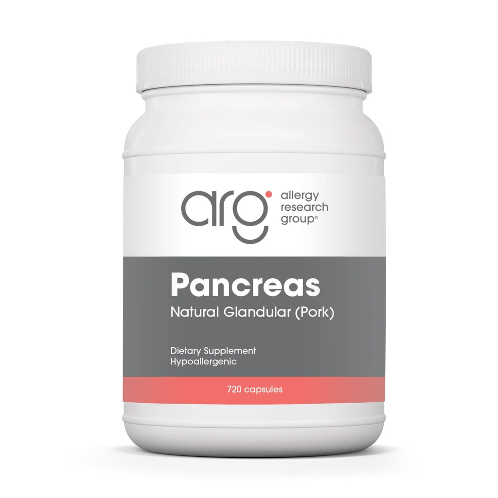 Allergy Research Group Pancreas Natural Glandular 425 mg - 720 Capsules