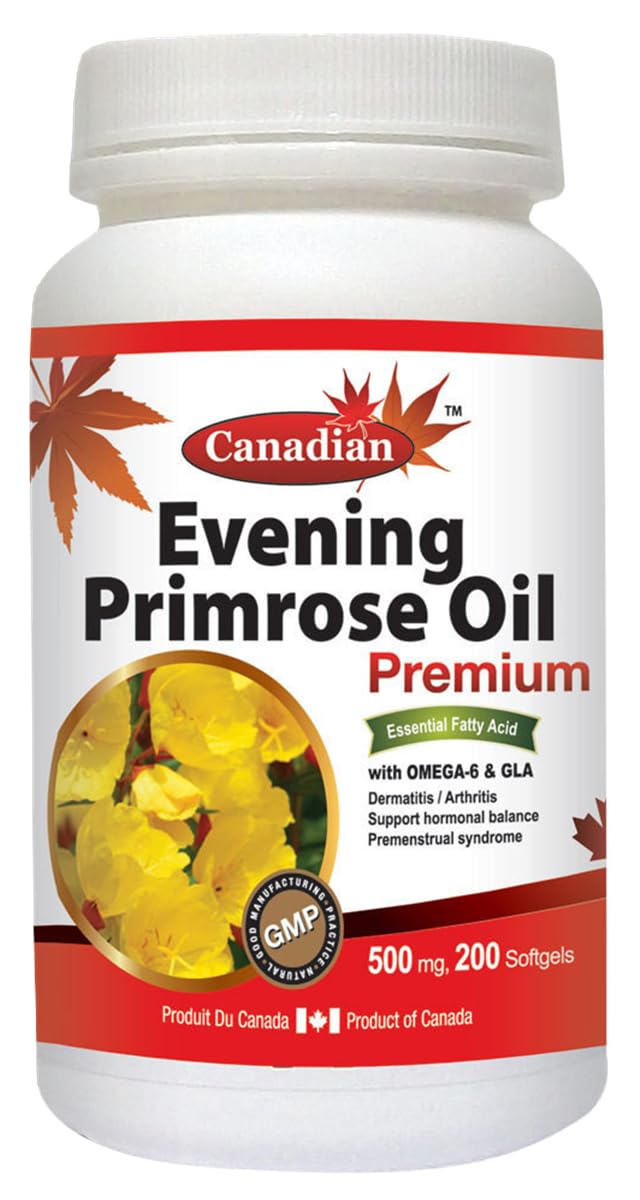 Nutridom Evening Primrose Oil Omega-6 & GLA 500mg - 200 Softgels
