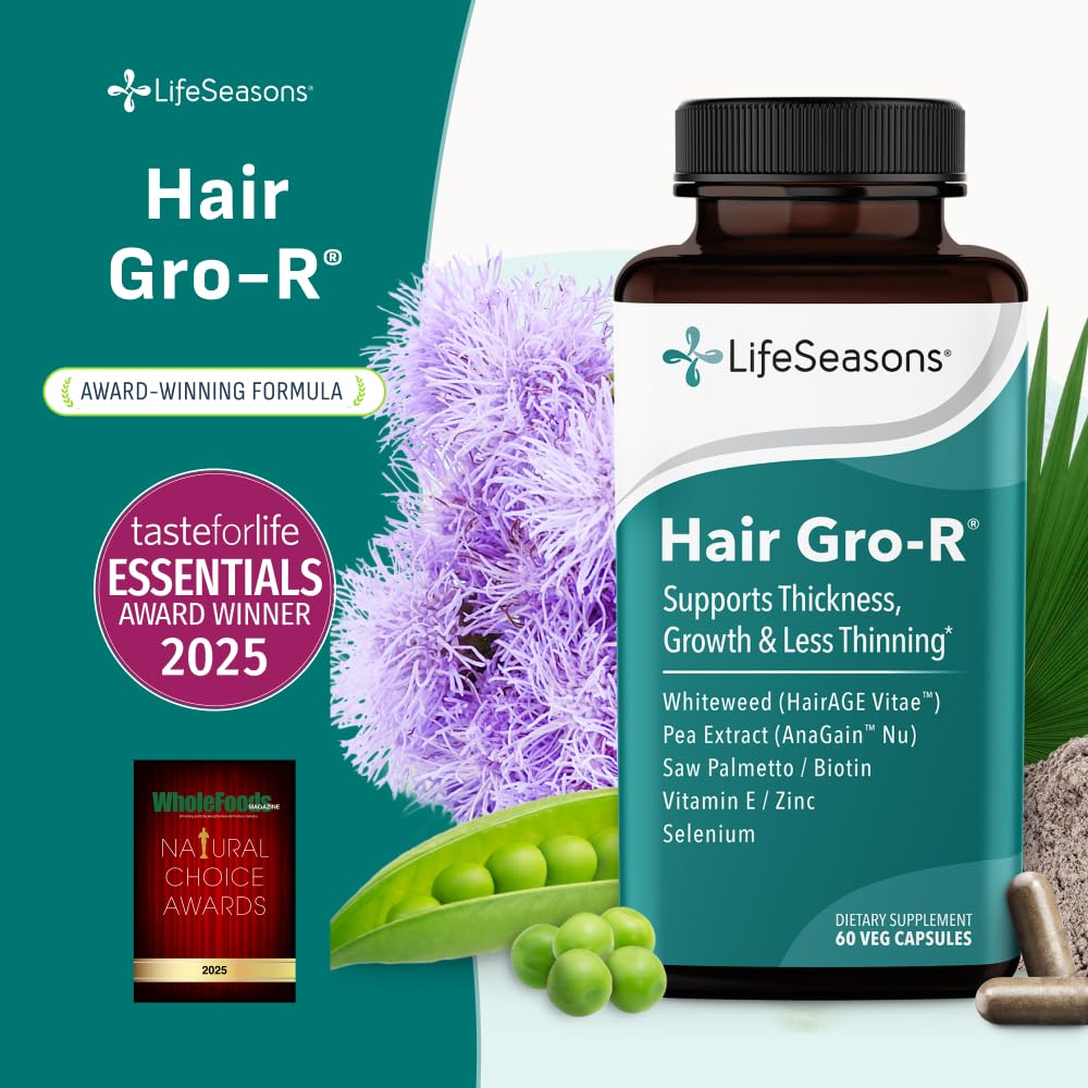 LifeSeasons Hair Gro-R Biotin Zinc Selenium Capsules - 60 Count - image 7