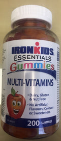 IronKids Essentials Multi-Vitamin Gummies - 200 Gummies