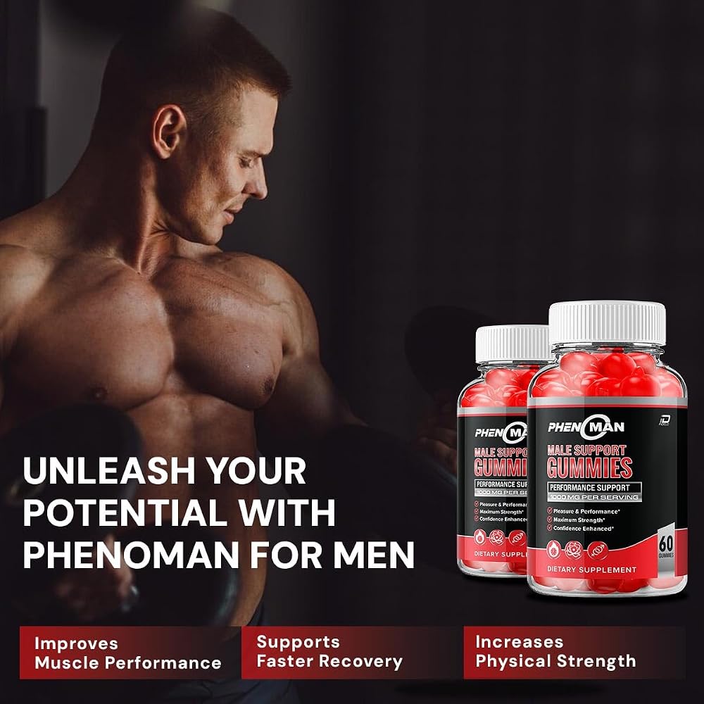 Indelo Phenoman for Men Gummies Muscle Growth Support - 180 Gummies - image 3