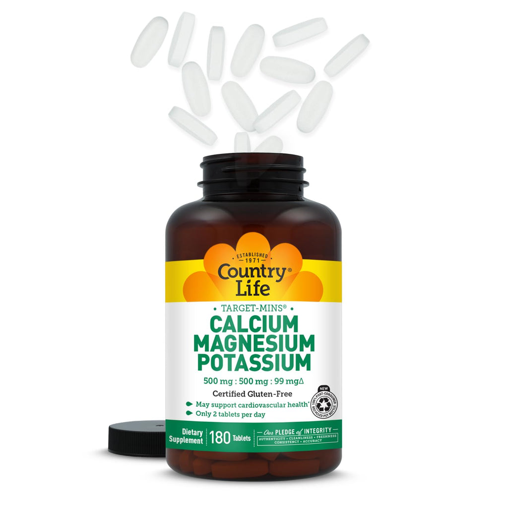 Country Life Target-Mins Calcium Magnesium Potassium - 180 Tablets - image 2