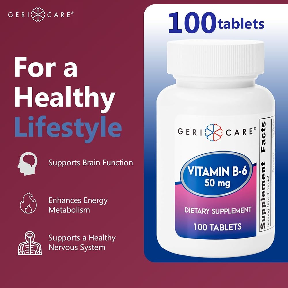 GeriCare Vitamin B Daily Nutritional Support for Healthy Brain