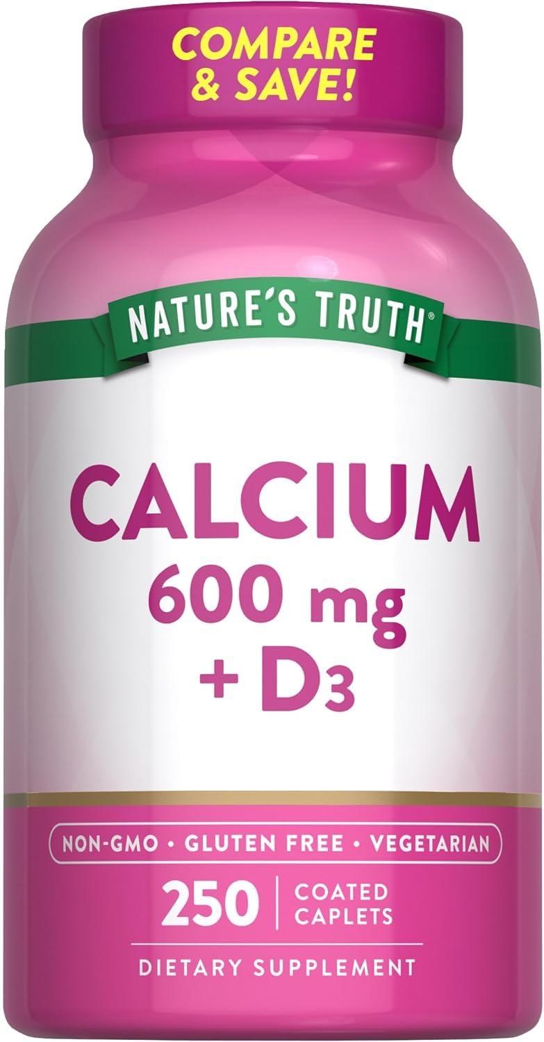 Nature's Truth Calcium 600 mg + D3 - 500 Tablets