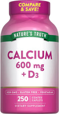 Nature's Truth Calcium 600 mg + D3 - 500 Tablets