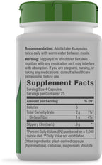 Nature's Way Slippery Elm Bark Capsules, 1,600 mg - 100 Capsules - image 8