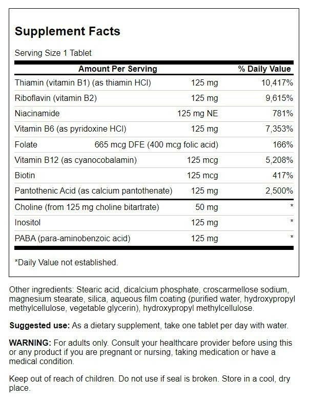 Swanson Vitamin B-125 Complex