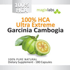 MagixLabs 100% HCA Garcinia Cambogia Extract - 180 Capsules - image 4