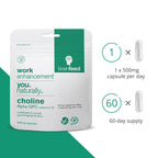 Brain Feed Alpha GPC 500mg Acetylcholine Supplement - 60 Capsules - image 3