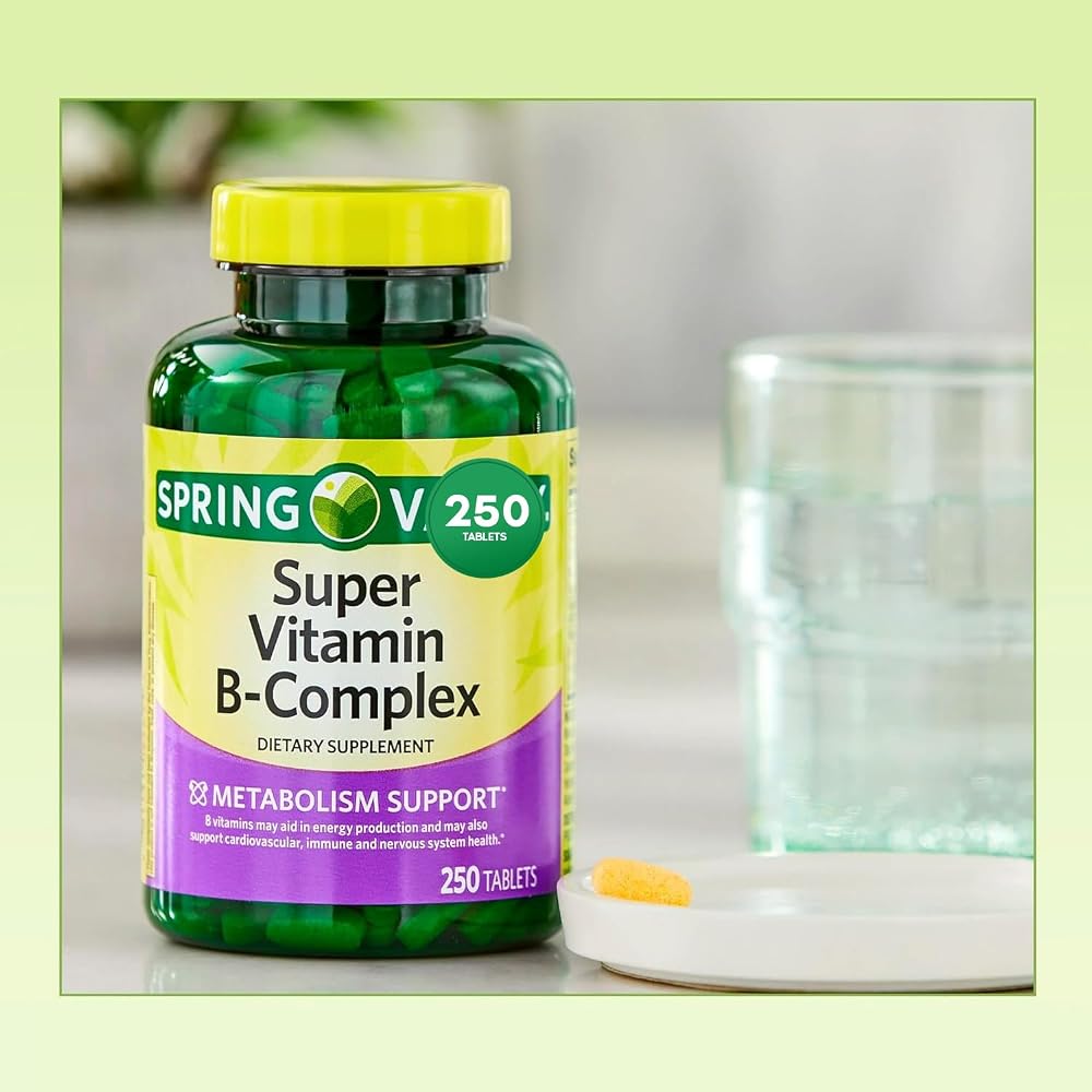 Generic Sprin Val-Ley Super Vitamin B-Complex Tablets - 250 Count - image 5