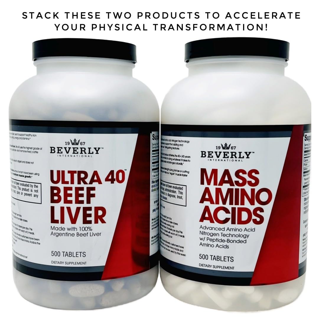 Beverly International Mass Amino Acids Complete Amino Profile - 500 Tablets - image 5