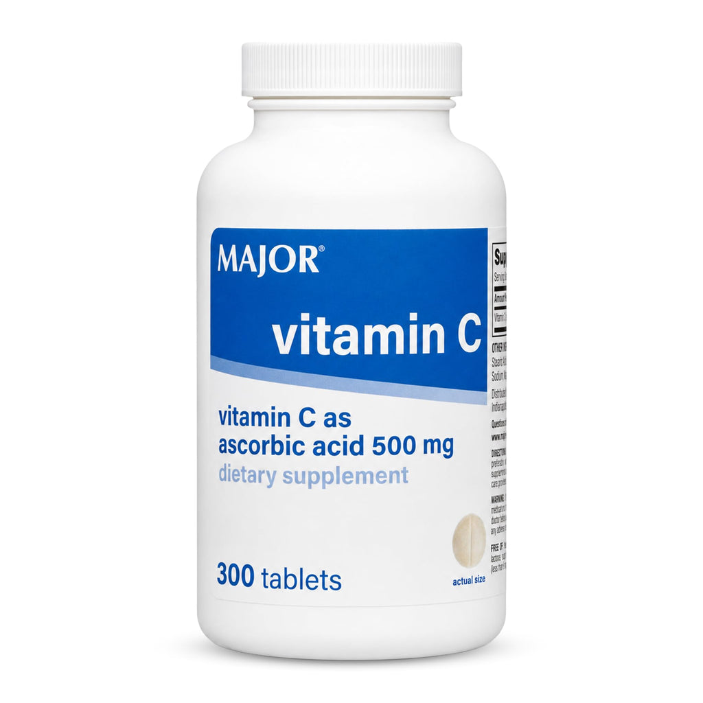 MAJOR Vitamin C 500 mg Immune Support - 300 Tablets