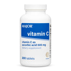 MAJOR Vitamin C 500 mg Immune Support - 300 Tablets