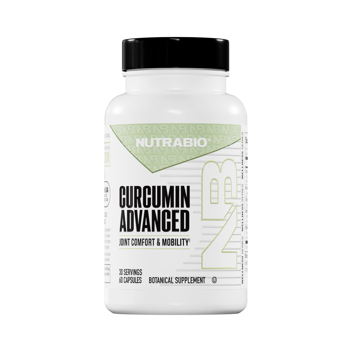 NutraBio Curcumin Advanced Digestion & Joint Support - 60 Capsules