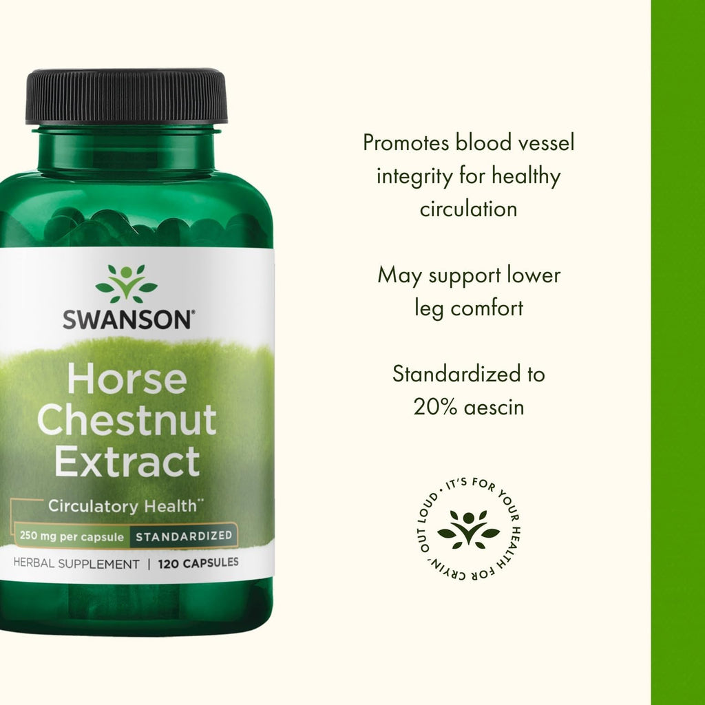 Swanson Horse Chestnut 22% Aescin (Standardized) 250 Milligrams