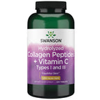 Swanson Hydrolyzed Collagen Peptides + Vitamin C 1,000 mg - 250 Tablets