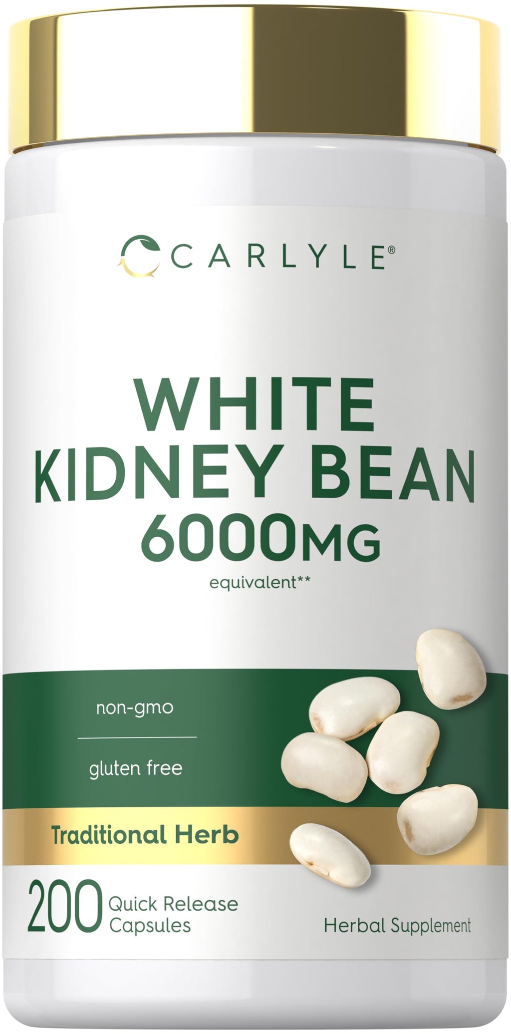 Carlyle White Kidney Bean Extract - 200 Capsules