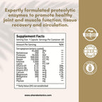 AHARA BOTANICS Serra Ease Systemic Enzyme Blend - 60 Capsules - image 3