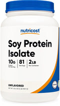 Nutricost Soy Protein Isolate Powder Unflavored - 2 lbs