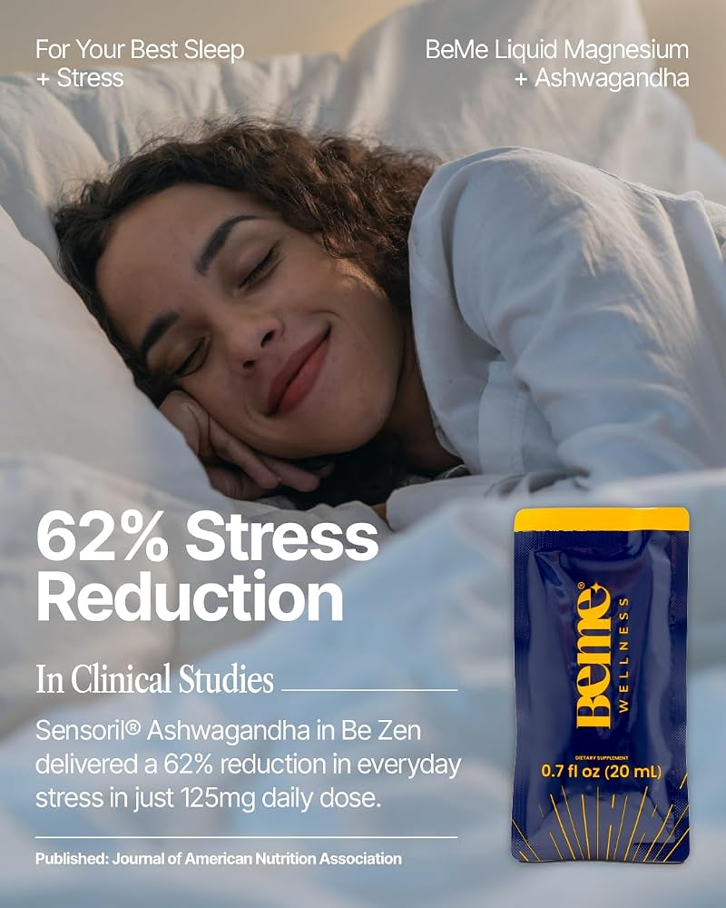BeMe BeZen Magnesium Sleep Aid Drink - Natural Melatonin-Free Sleep