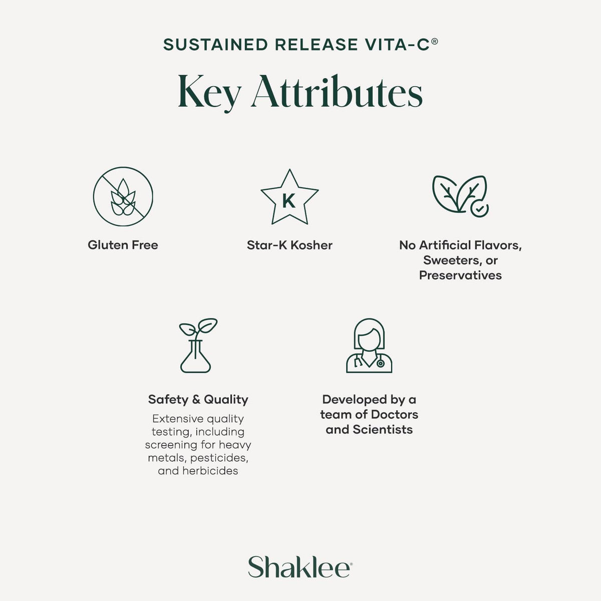 Shaklee Sustained Release Vita-C 500 mg - 180 Tablets - image 5
