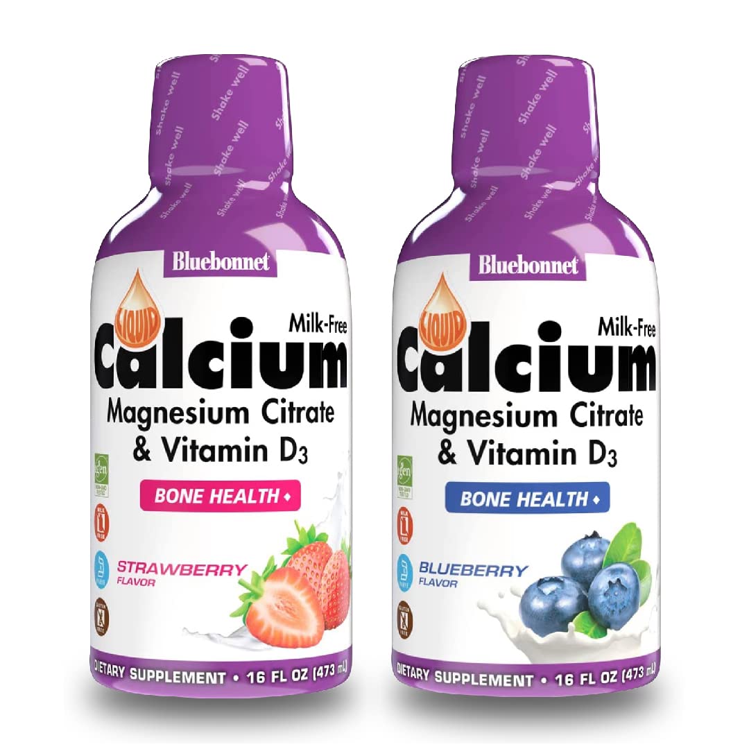 Bluebonnet Nutrition Liquid Calcium Citrate Magnesium Citrate Vitamin D3
