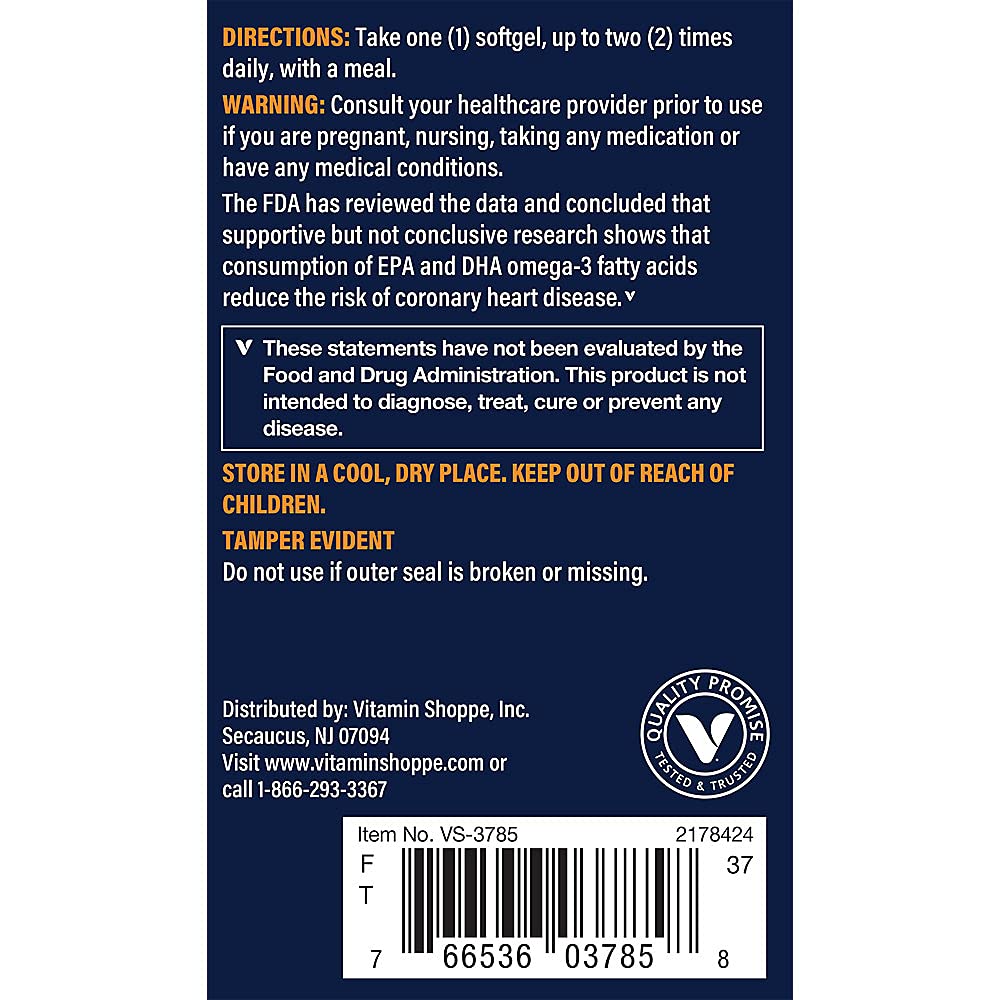 Vthrive Premium Omega-3 Fish Oil with Vitamin D3 - 120 Softgels - image 3