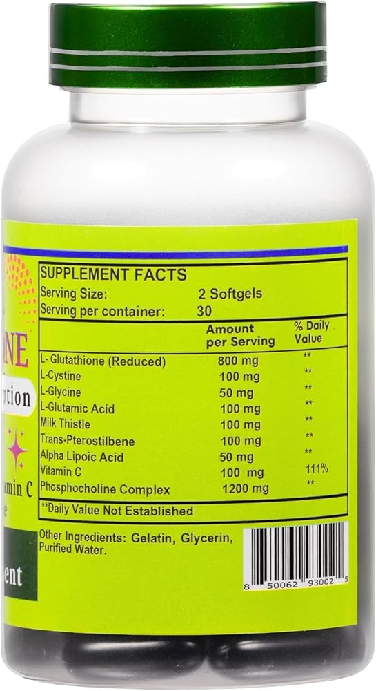 Nikoni Liposomal Glutathione 2600 mg Supplement High Absorption