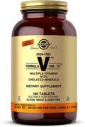 Solgar Iron-Free Formula VM-75 Multivitamin - 180 Tablets