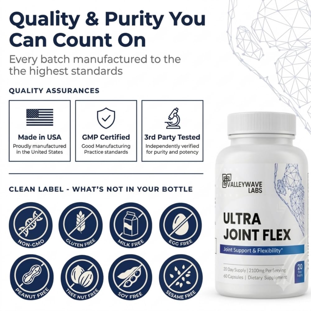 Valleywave Labs Ultra Joint Flex Joint Support - 60 Capsules - image 5
