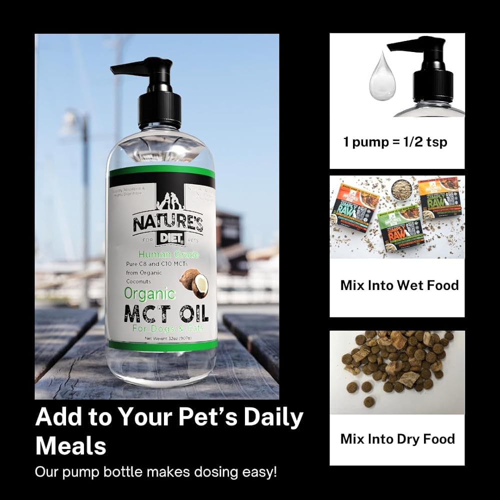 Nature's Diet Organic MCT Oil for Dogs and Cats - 32 fl oz - image 4