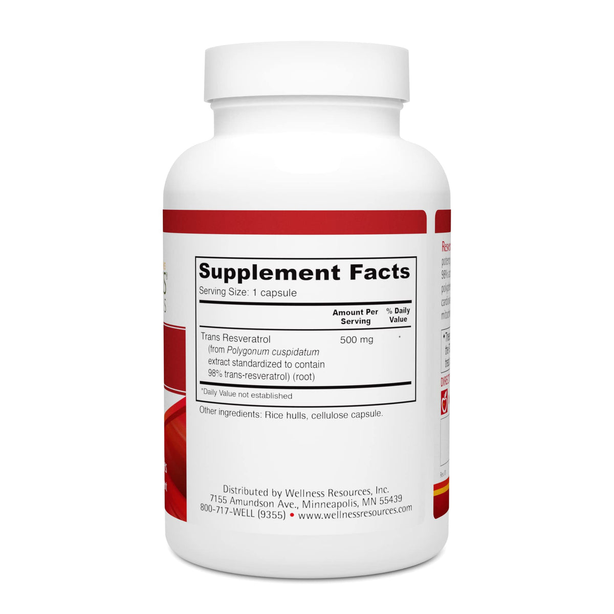 Wellness Resources Resveratrol Ultra 500mg - 90 Capsules - image 8