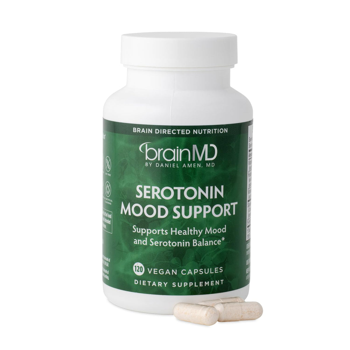 BrainMD Dr Amen Serotonin Mood Support - 120 Capsules