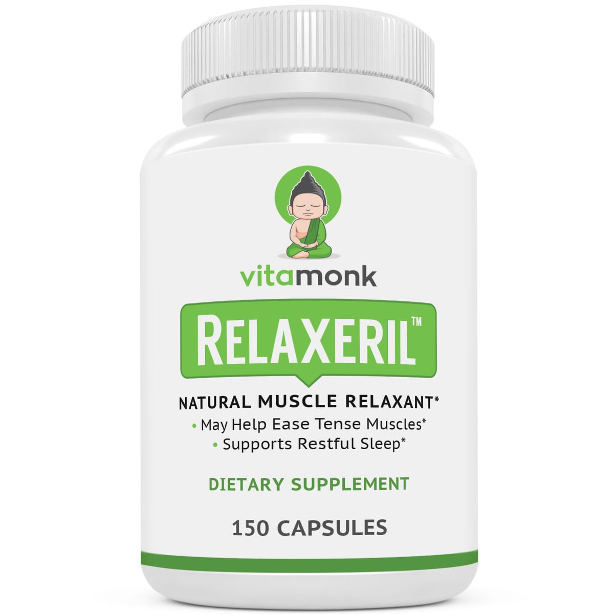 VitaMonk Muscle Relaxer Supplement for Sore Muscle Relief - 150 Capsules