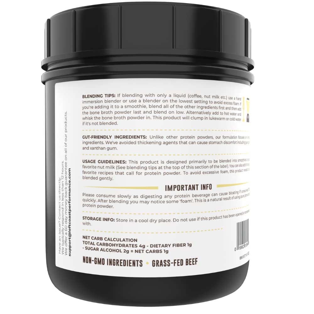 Left Coast Performance Bone Broth Powder