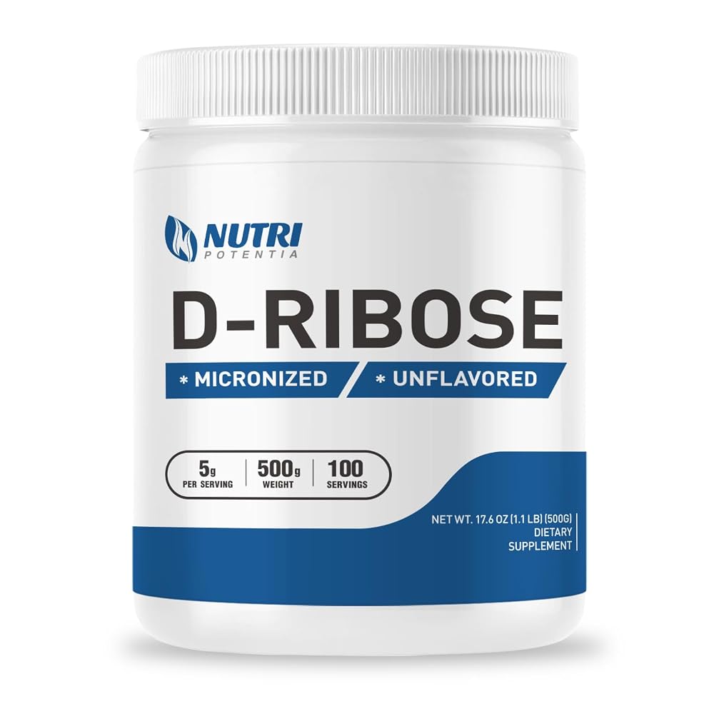 NUTRI POTENTIA Pure D-Ribose Powder for Energy - 500g
