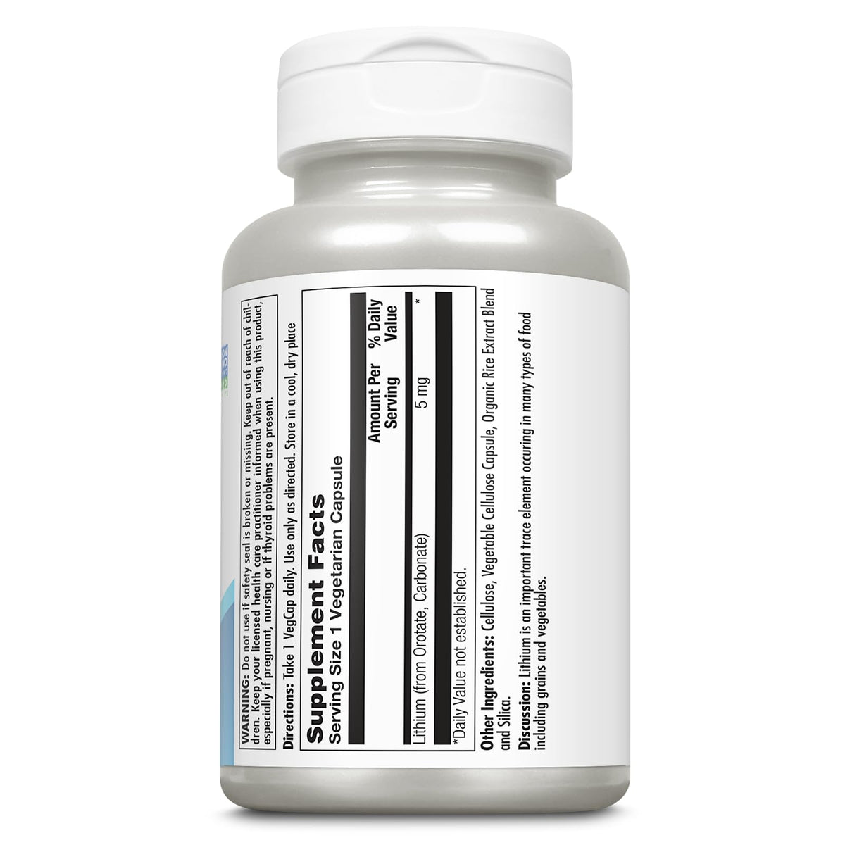 KAL Lithium Orotate 5 mg - 180 Vegetarian Capsules - image 2